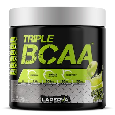 Laperva Triple BCAA, Green Apple, 30