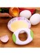 GulfDealz Perfect Soft Slicer Shell Boiled Egg Topper, Cutter and Cracker Sniper Opener blades (6 x 2 cm), Stainless Steel - White &amp; Green