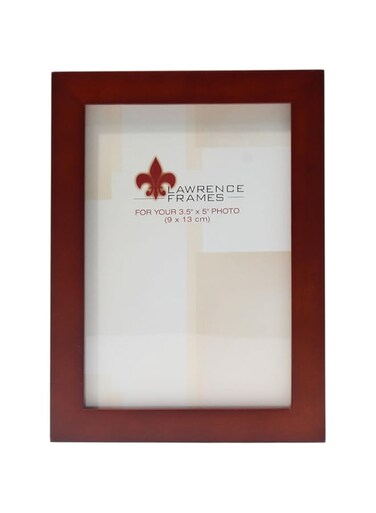 Lawrence Frames Standard Wood Luxury Frame, 3.5 by 5-Inch, Walnut
