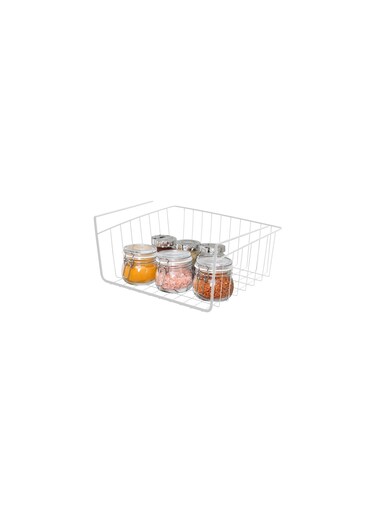 Under Shelf Hanging Storage Basket White