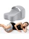 Knee Pillow for Side Sleepers,Memory Foam Leg Pillow with Adjustable Strap for Spine Alignment &amp; Relief from Hip, Back, Sciatica Pain (Grey)