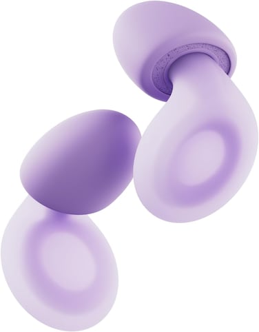 Loop Dream &ndash; Silicone/Memory Foam Earplugs for Sleep Comfort   Comfortable Ear Plugs for Muffling Snoring &amp; Sleeping   Customized Fit   27dB (SNR) Noise Reduction LILAC