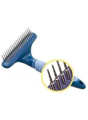 Camon Rotating Teeth Rake, 39 Teeth, Safe Double Sided Undercoat Rake Dematting Comb for Dogs &amp; Cats, Rake comb for long or medium length hair, Rake Comb for Dogs