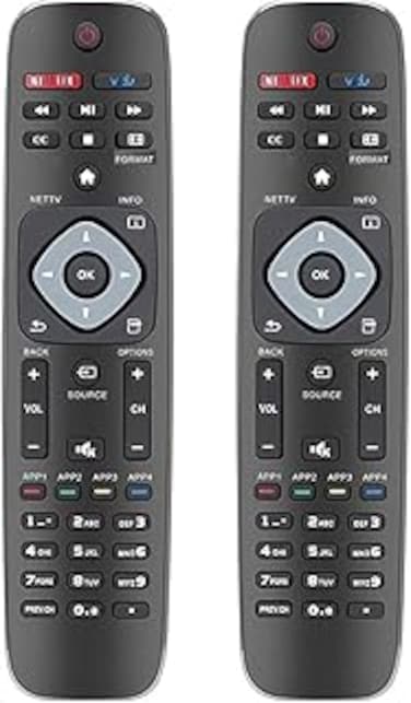 Avtbeisty [2 Pack] NH500UP Universal Replacement Remote Control Compatible with Philips LED 4K UHD Ultra HD Smart TV