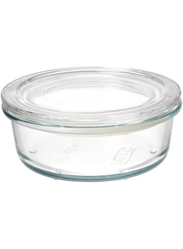 Food container with lid, glass400 ml