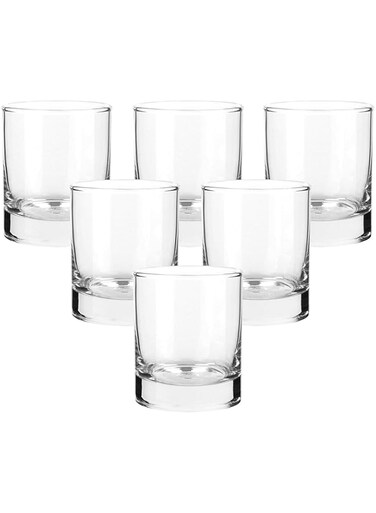 Ocean New York Juice Glasses Set Of 6, Clear, 205 Ml, B07807, Mocktail Glass, Beverage Glass, Water Glass, Juice Glass