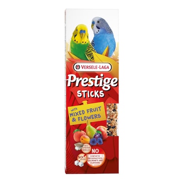 Versele Laga Prestige Sticks Small Parakeets with Mixed Fruit &amp; Flowers Bird Treat - 60G
