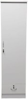 INFINI HOMES Single Door Wooden Wardrobe,Cabinet,Cupboard Of Engineered Wood With 1 Drawer Perfect Modern Stylish Size white (without assembly)
