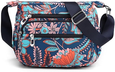 Women&#39;s Crossbody Bag, Multi Pocket Messenger Bag Travel Shoulder Bag Casual Crossbody Handbags
