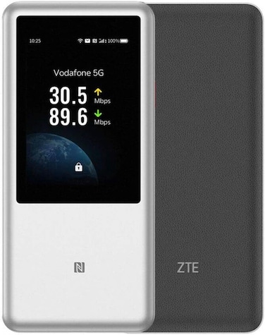 ZTE 5G Mobile WiFi U60 Pro, WiFi 7, 4.29Gbps Download Speed, Snapdragon X75, 10000mAh Battery, 64 Device Support, 3.5-inch Touchscreen, NFC, AI-Powered