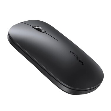 UGREEN Slim Wireless Mouse, Bluetooth5.0+2.4G, Silent, 4000 DPI Adjustable, Compact and Portable, Ultrafast Scrolling, for Office/Home/Study, Compatible with Windows, macOS, iOS, Android, Linux