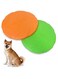 2 Pcs Dog Frisbee, Rrubber Frisbee Pet Flying Disc, Soft Indestructible Dog Flyer Toy, Dog Chew Toy for Outdoor Interactive Fun Training Catch &amp; Play