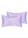 Satin Pillowcase for Hair and Skin Care, Set of 2 Queen Size (51cm x 76cm), Soft Smooth Breathable Silk Pillow Covers, Luxurious Envelope
