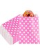 Restaurantware Disposable Paper Bags, Cookie Deli Bakery Bags - Pink With White Polka Dots 7" X 5" 100Ct Box