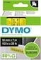 DYMO Standard D1 45018 Labeling Tape Black Print on Yellow Tape &ndash; 12mmx7mm   S0720580