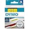 DYMO Standard D1 45808 Labeling Tape Black Print on Yellow Tape &ndash; 19mmx7mm   S0720880