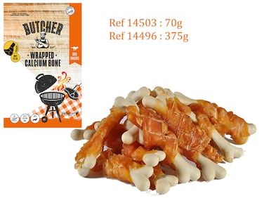 Vadigran Butcher Chicken Wrapped Calcium Bone 70g MINI