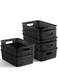 Plastic Storage Baskets - Durable, Easy to Use, Flexible, Multi-Purpose, Ideal for Closets, Cabinets, Shelves, Countertops
