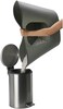 Moderna Lotus Cat Litter Box 54.4 X 43.9 X 40.5 Cm-Titanium Grey