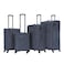 VIPTOUR VIPTOUR Set of 4 Light Weight Polyester Jacqard Trolley Luggage With Number Lock 20/24/28/32 Inches