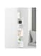 KUTIS 5 Tier MDF Contemporary Corner Shelves Zigzag Decorative Shelf, Easy-To-Assemble Floating Wall Mount Shelves For Bedrooms And Living Rooms (White)