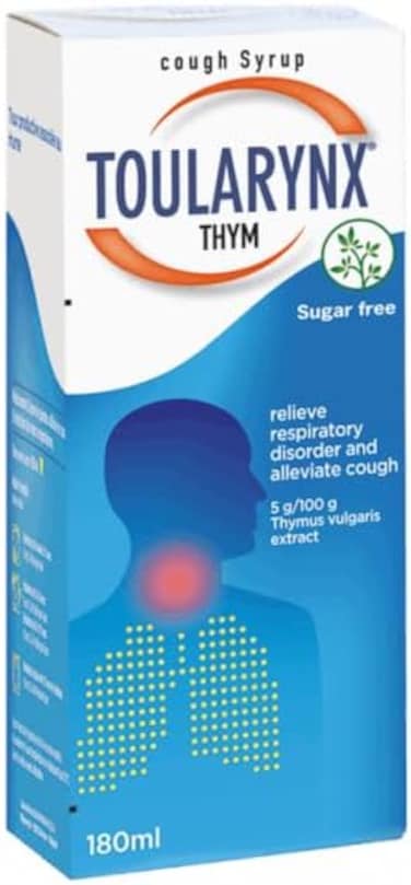 Toularynx Thym Cough Syrup, Sugar Free, 180ml