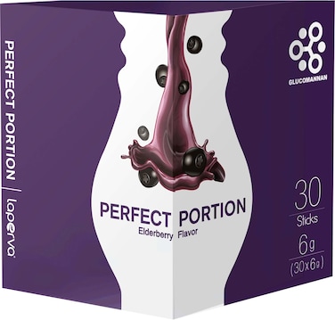 Laperva Perfect Portion Elderberry 30 Sticks   Appetite Suppressant, Weight Management &amp; High Fiber Satiety Formula