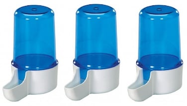 Pack of 3 Duvo Fountain altair Blue - Bird Water Bottle[Color - Blue, Capacity - 110ml]