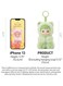 Pop Mart HACIPUPU Gummy Bear Series Vinyl Plush Pendant Keychain - Cute Green Bear Stuffed Animal Doll Bag Charm, Soft Fluffy Action Figure Keyring For Backpack, Kawaii Collectible Gift For Girls