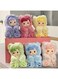 Pop Mart HACIPUPU Gummy Bear Series Vinyl Plush Pendant Keychain - Cute Green Bear Stuffed Animal Doll Bag Charm, Soft Fluffy Action Figure Keyring For Backpack, Kawaii Collectible Gift For Girls
