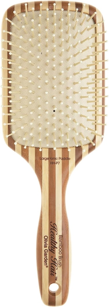 Olivia Garden Healthy Hair Eco-Friendly Bamboo Ionic Paddle Hair Brush (Large)