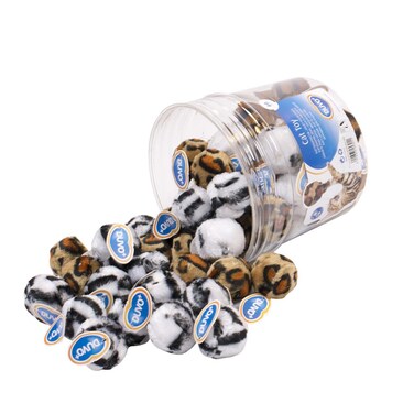 Duvo Plush Safari Ball Mix - 60pcs - 1 Tub