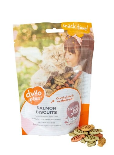 دوفو بسكويت السلمون للقطط – 50 غ