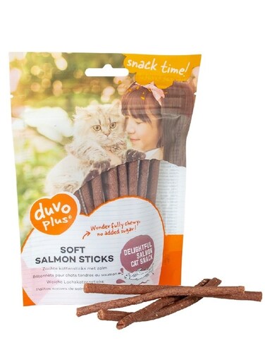 عصي السلمون الناعمة للقطط - 50 جرام