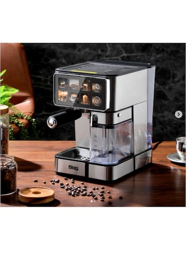 DSP Espresso Coffee Maker Machine &ndash; 1350W, 15 Bar Pump, 1.8L Water Tank, Milk Frother - Coffee Machine- KA3149
