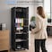 Rubik X-Large Safe Box 1.6 Meter Tall, Digital Keypad and Key Lock, Security Locker for Money Files folder Documents Jewelry Home Office (160x40x50cm) RB160EG Black
