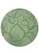 Set of 4, waterproof and heat-resistant coasters, floral-patterned coasters, featuring literary themes (Green), suitable for dining tables and kitchen gatherings