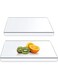 Acrylic Cutting Board, Non Slip Edge Transparent Cutting Board With Lip Reusable Lightweight For Meat Vegetables(B)