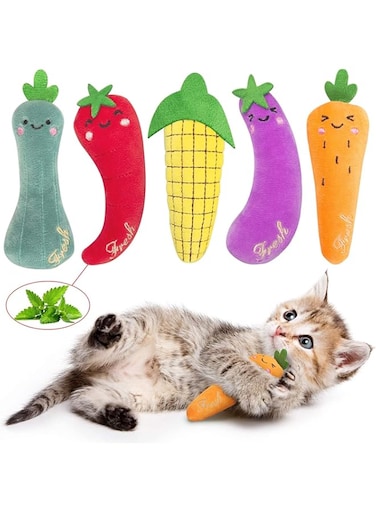 FUNI Catnip Toys, Cat Toys, Cat Toys for Indoor Cats, Catnip Toys for Cats, Cat Toys with Catnip, Interactive Cat Toy, Cat Chew Toy, Cat Pillow Toys, Cat Toys for Kittens Kitty, Farm Theme