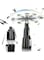 Dzannc 2 Pcs Fly Repellent Tables Fans, Portable Picnic Camping Hotel Restaurant Family Dining Table Silent Fly Killing Fan for Indoor &amp; Outdoor Dining, USB Powered Hanging Mosquito Repellent Desk Fan
