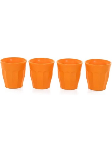 Home Unbreakable Cups and Tumblers 4pk Saffron, Cup 175ml (5oz) - 6.0 x 2.75CM