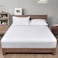 100% Garment Washed Cotton Fitted Sheet Twin Size (99cm x 190cm), Cozy Cloud Soft Linen Bottom Sheet, Deep 40cm Pocket, Easy Fit and Breathable, White