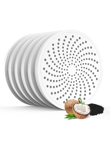 HoneyGuaridan Updated Pet Water Fountain Carbon Filters Replacement W18/W25/W25 Pro/W58 Pet Water Fountains - Pack of 6