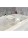 ONELUX Durable Clear Acrylic Towel Tray,Lucite Bathtub Caddy