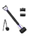 WESTCH 32" Pooper Scooper with Long Handle for Large Dogs Foldable Portable Durable Pet Waste Pick Up Tool for Easy Cleaning No Need to Bend Over + 20 Dog Poop Bags (Blue)