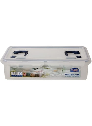 . Classics Multiple Use Storage Container with Leak Proof Locking Lid and handles, 10 Litres