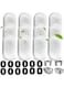 X spring Cat Water Fountain Replacement Filters, 12 Cat Fountain Filter Replacement with Sponges, Cat Water Fountain Filters for 108/3.2L and 67oz/2L Stainless Steel Pet Water Dispenser