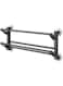 SPNOR Wall Shoe Rack, Wall Mounted Shoe Rack 2 Tier Folding Shoe No-Drill Self-adhesive Metal Shoe Holder for up to 4 Pairs of Shoes Storage, Wall Shoe Storage