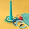 Quut Beach Set Triplet &ndash; 3-Piece Sand &amp; Beach Play Set (Shovel/Rake/Sifter, Toss Game &amp; Sand Shaper) with Beach Bag &mdash; Fun Outdoor Toy for Kids (Beach, Garden &amp; Sandbox)