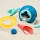 Quut Beach Set Ballo &ndash; 3-Piece Kids Sand &amp; Water Play Set (Bucket, Cup &amp; Sand Shaper) with Mesh Bag, Ideal for Beach, Garden or Sandbox Fun